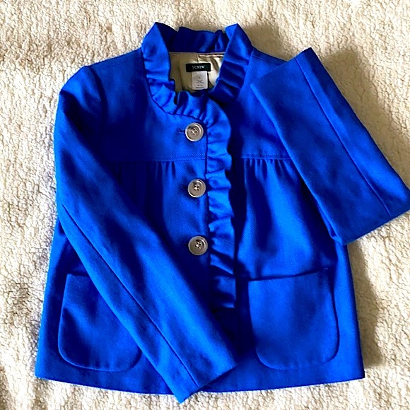 J.CREW Wool Ruffle Jacket - Picture 3 of 8